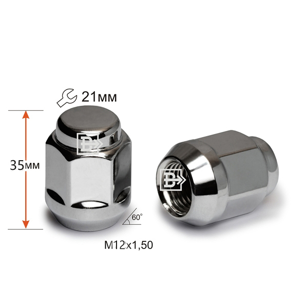 Short Bulge Acore 21mm Hex 